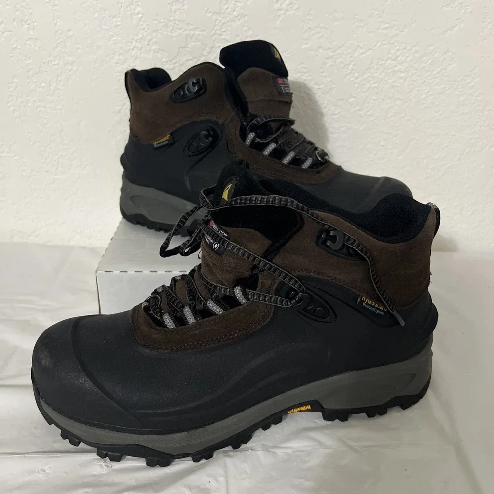 Absolute Canada Whistler 2 Snow Winter Boot Mens Sz 8.5 Brown Leather -40 Rated